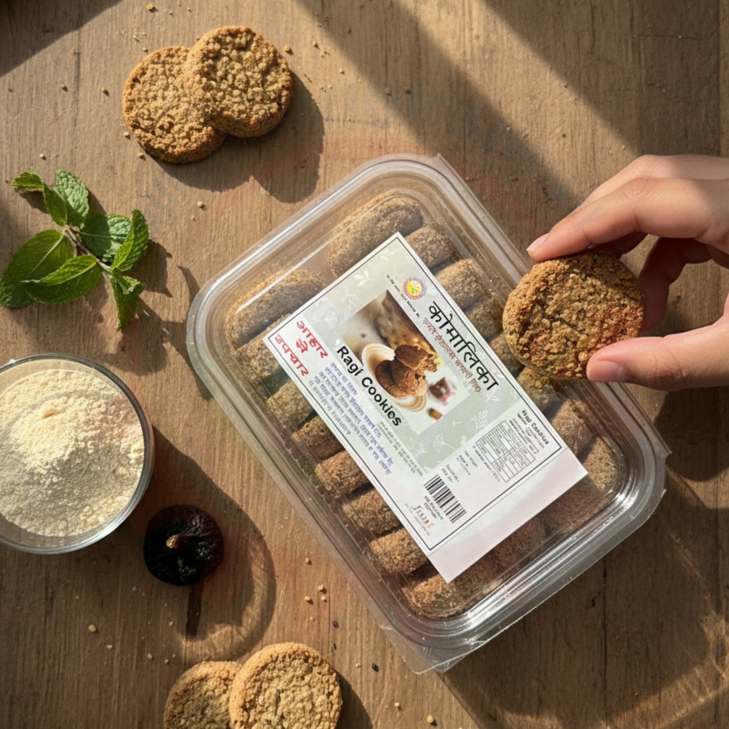 KOmalika ragi cookes, Ragi cookies