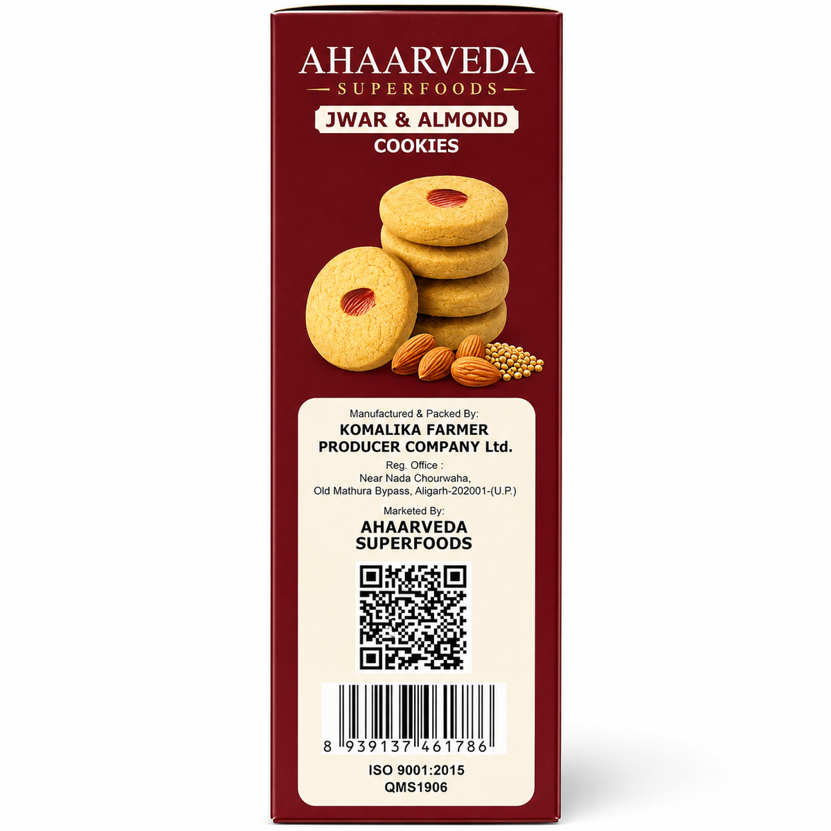 Komalika Jowar (Sorghum) Cookies 250gm – Wholesome & Fiber-Rich Millet Cookies