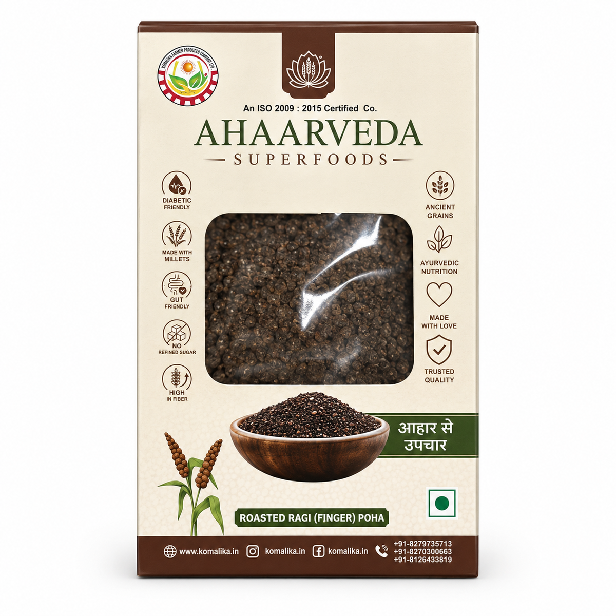 Komalika Roasted Ragi – Wholesome & Crunchy Superfood Snack