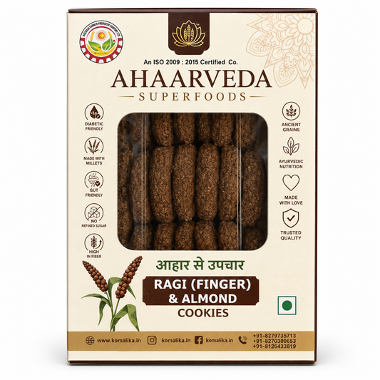 Komalika Ragi Cookies 250gm – Crunchy & Calcium-Rich Millet Cookies